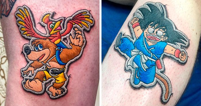Inked on Twitter These patch tattoos look real  Awesome work by Duda  Lozano httpstcoZm3UGqBJXB  Twitter