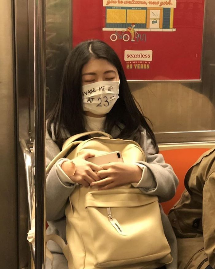 This Instagram Page Is Posting The Most Ridiculous Corona Masks Spotted On The Subway (37 Pics)