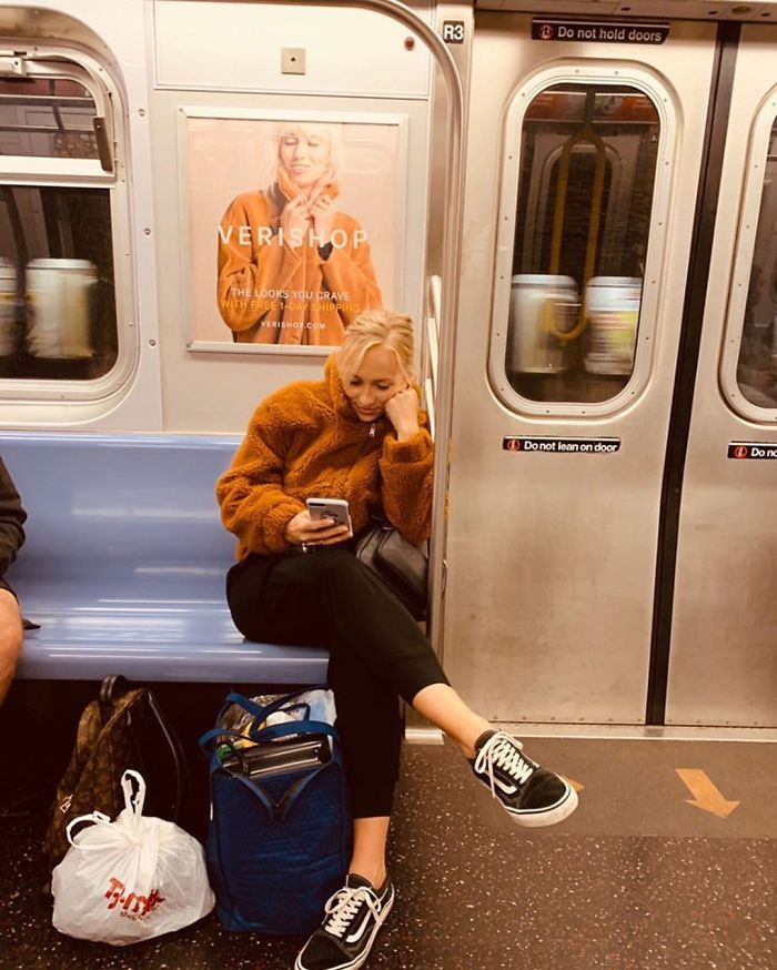 30 Of The Funniest Photos Of People Sitting Under Subway Signs That Resemble Them, As Shared On ‘Subway Creatures’