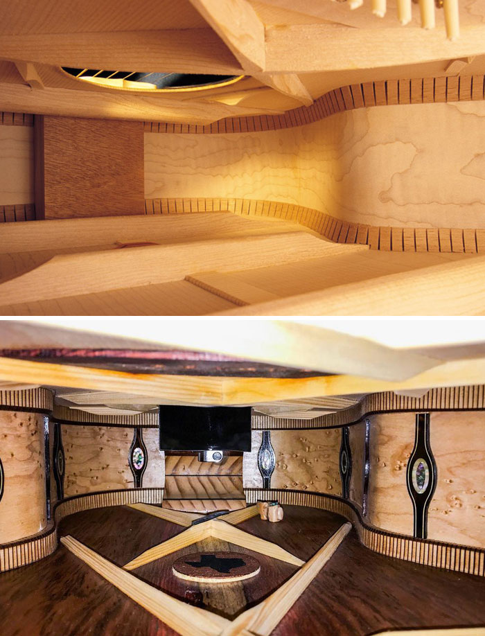 The Inside Of These Acoustic Guitars Look Like Luxury Apartments