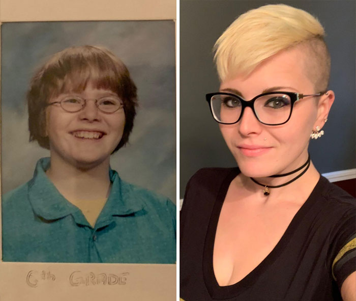 12 And 29. Still With The Short Hair And Glasses, Some Things Never Change