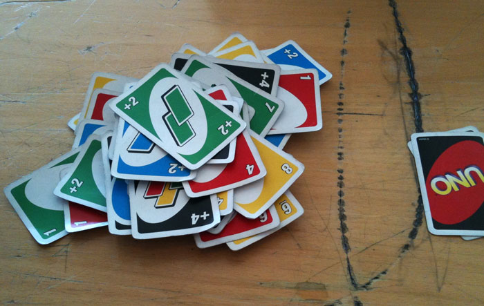 The best game to play when you're bored of uno
