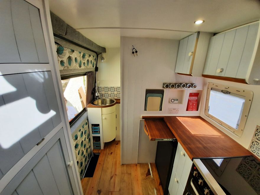 Handcrafted Mercedes Sprinter Build With Re-Claimed And Ecological Materials As Possible.