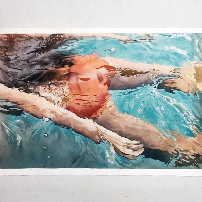 Watercolor-Swimmers-Painting-Marcos-Beccari