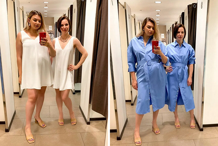 Women Compare XL And XS Sizes Of The Same Clothes, And Their Photos Go Viral