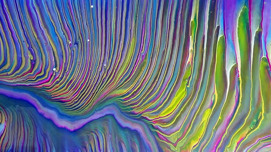 Wandering Ring Pour With Split Cup ~ Fluid Art Painting ~ #staycreative