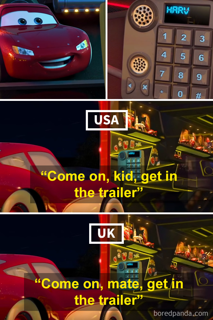 Cars: Agent Harv Has A Different Accent Depending On Country