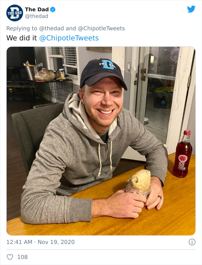Dad Takes Trolling His Wife To The Next Level By Getting Chipotle Involved In It