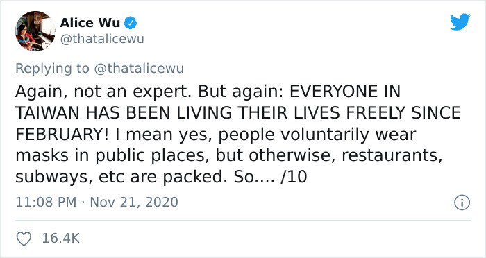 Woman Explains What Taiwan Actually Did To Bring Their Coronavirus Case Count To 0 In A Now-Viral Twitter Thread
