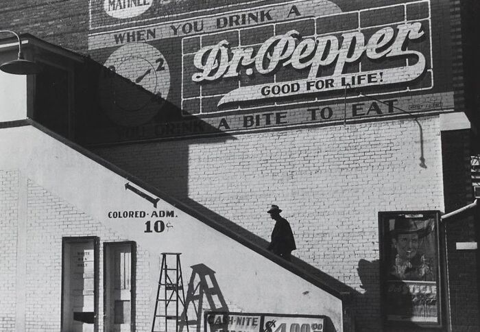 Black Man Going Into The 'Colored' Entrance Of A Mississippi Theater (C. 1939)