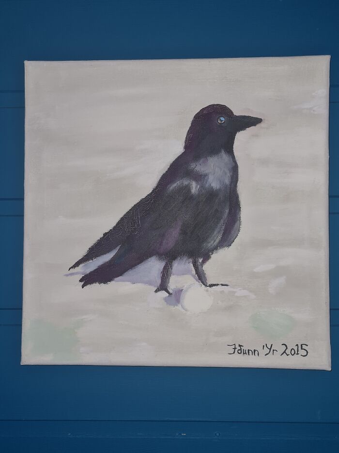 "Broken Wing". My Son And Hubby Both Love Ravens. Hung It Up On My Own Wall