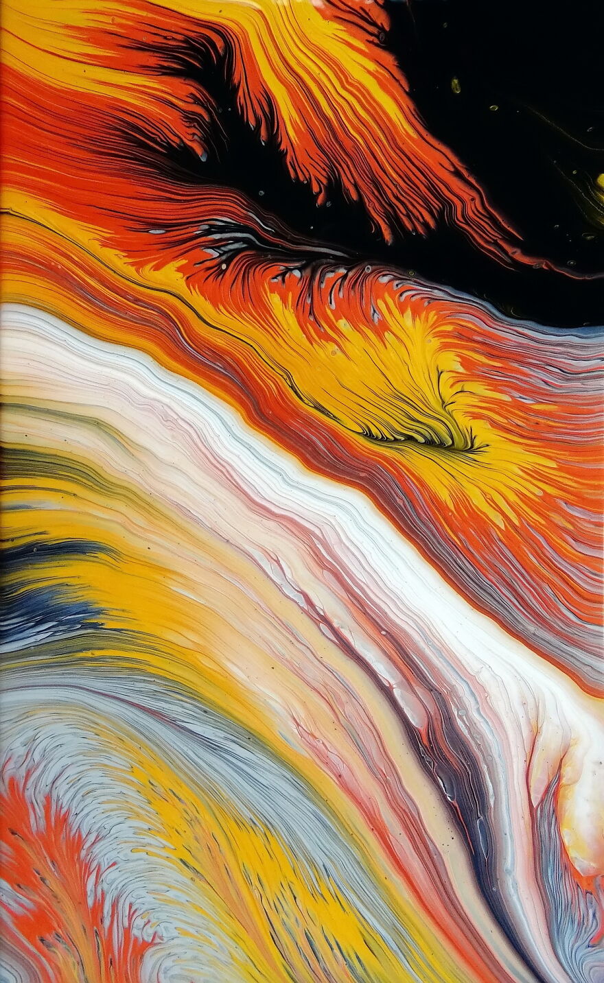 Traveling Split Cup Pour With Metallic Paints ~ Acrylic Pour Painting ~ #staycreative Traveling Split Cup Pour With Metallic Paints ~ Acrylic Pour Painting ~ #staycreative