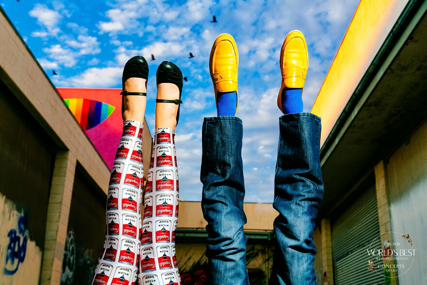 This Unique, Quirky Upside Down Engagement Photo! Photo By Callaway Gable