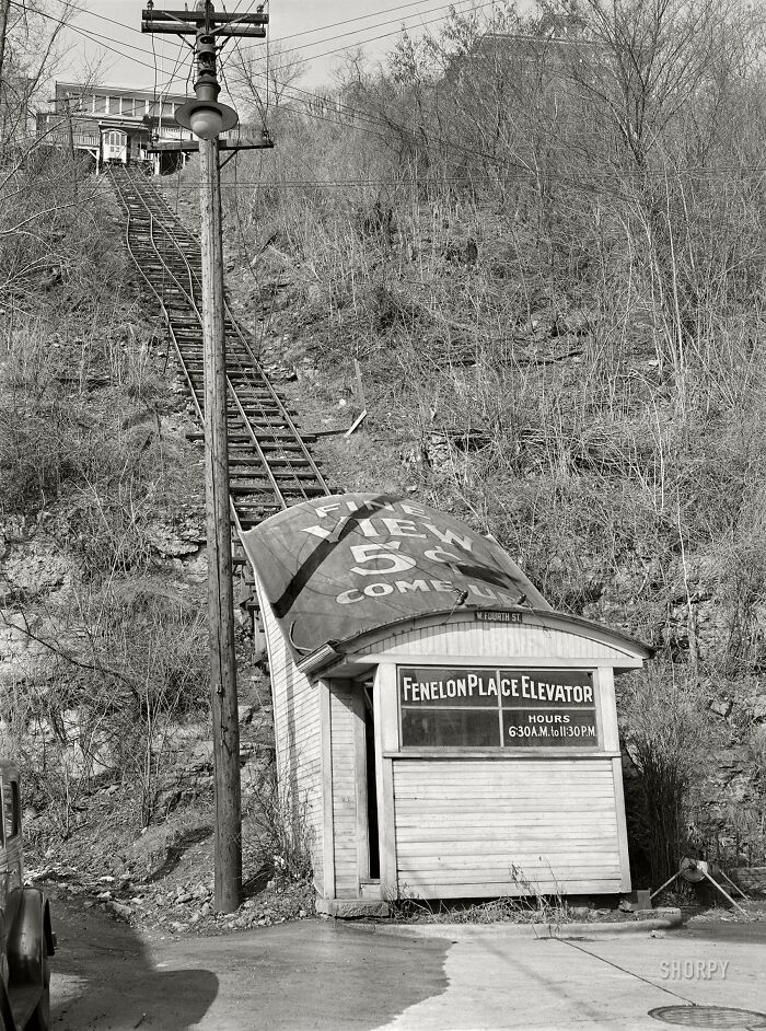 The Fenelon Place Elevator, One Of The Shortest And Steepest Railroads In The World