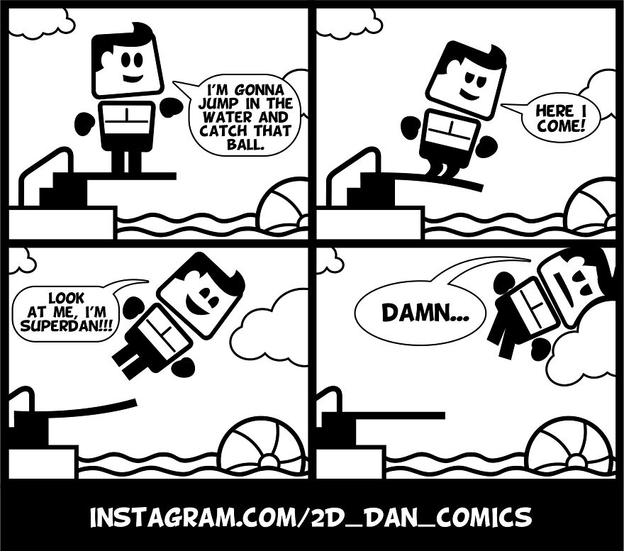 My 2D_dan Comic Series Helps Understanding Two-Dimensional Space The Fun Way