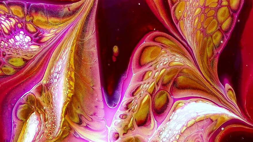 Modified Bloom ~ Acrylic Pour Painting ~ Fluid Art Modified Bloom ~ Acrylic Pour Painting ~ Fluid Art