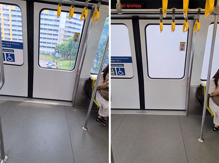 Train Has Windows That Automatically Blind When Going Past Residential Blocks