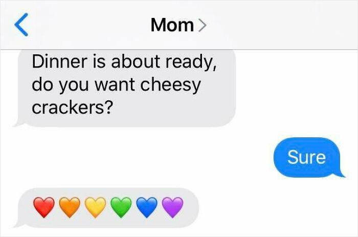 Ever Since I Came Out My Mom Has Sent Me Rainbow Hearts