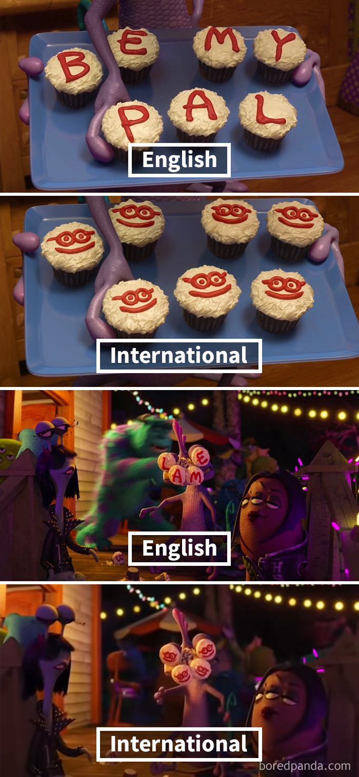 Monsters University: Cupcakes For English vs. International Viewers