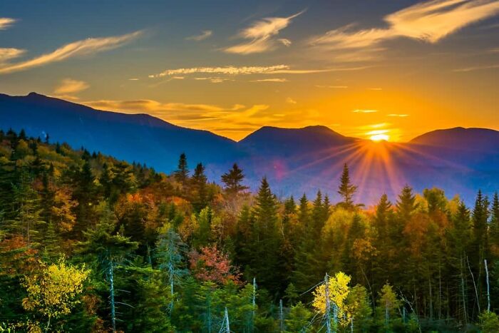 Lincoln, New Hampshire. I Would Move Here In A Heartbeat! (These Are The Mountains Just Outside Of Town)