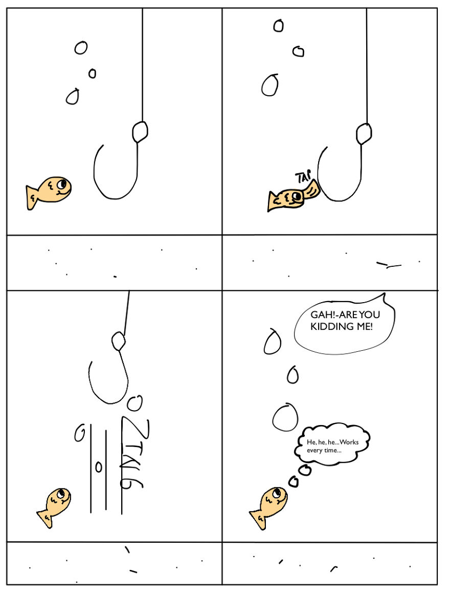 I Made A Short Comic On The Life Of A Fish.