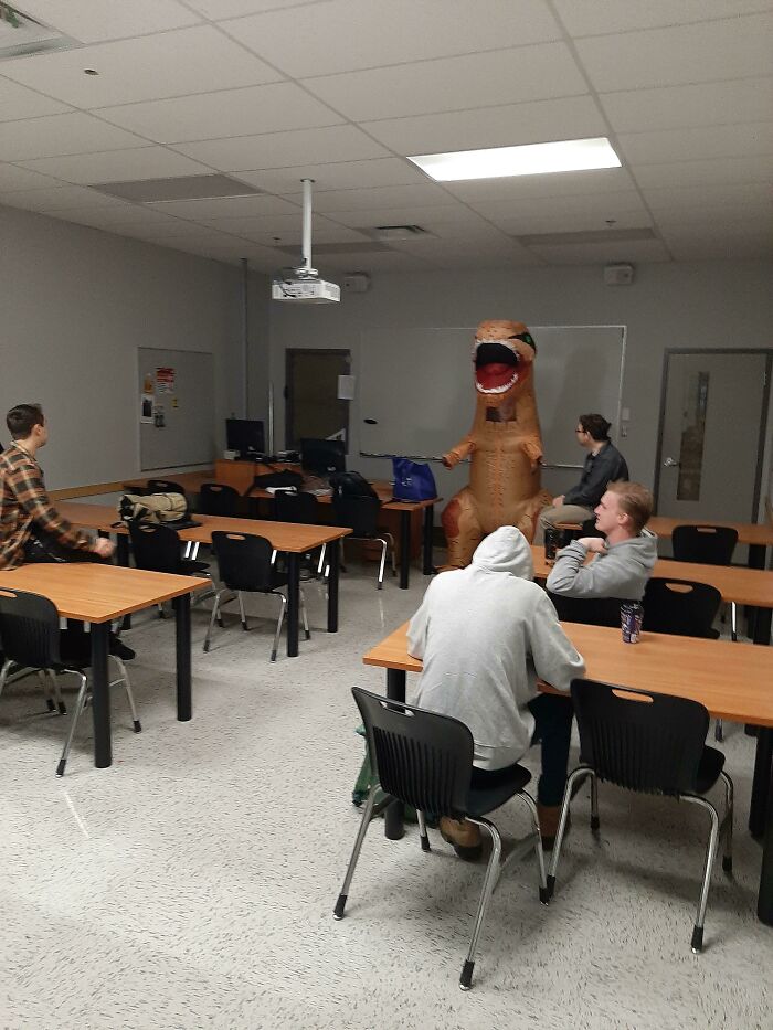 Teacher's The Only One Who Showed Up In Costume