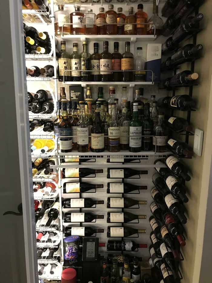 My Father-In-Law's Wine And Whiskey Collection