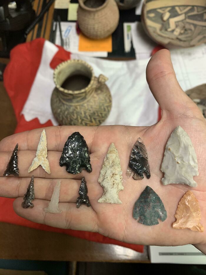 Some Of My Favorite Arrowheads. Amazing Little Pieces Of History Collected On Our Private Property In Southern Arizona