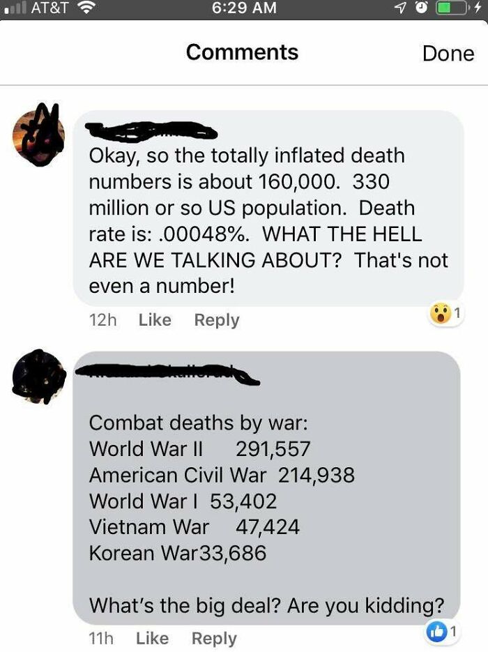Some People Are So Callous About The Number Of Dead!
