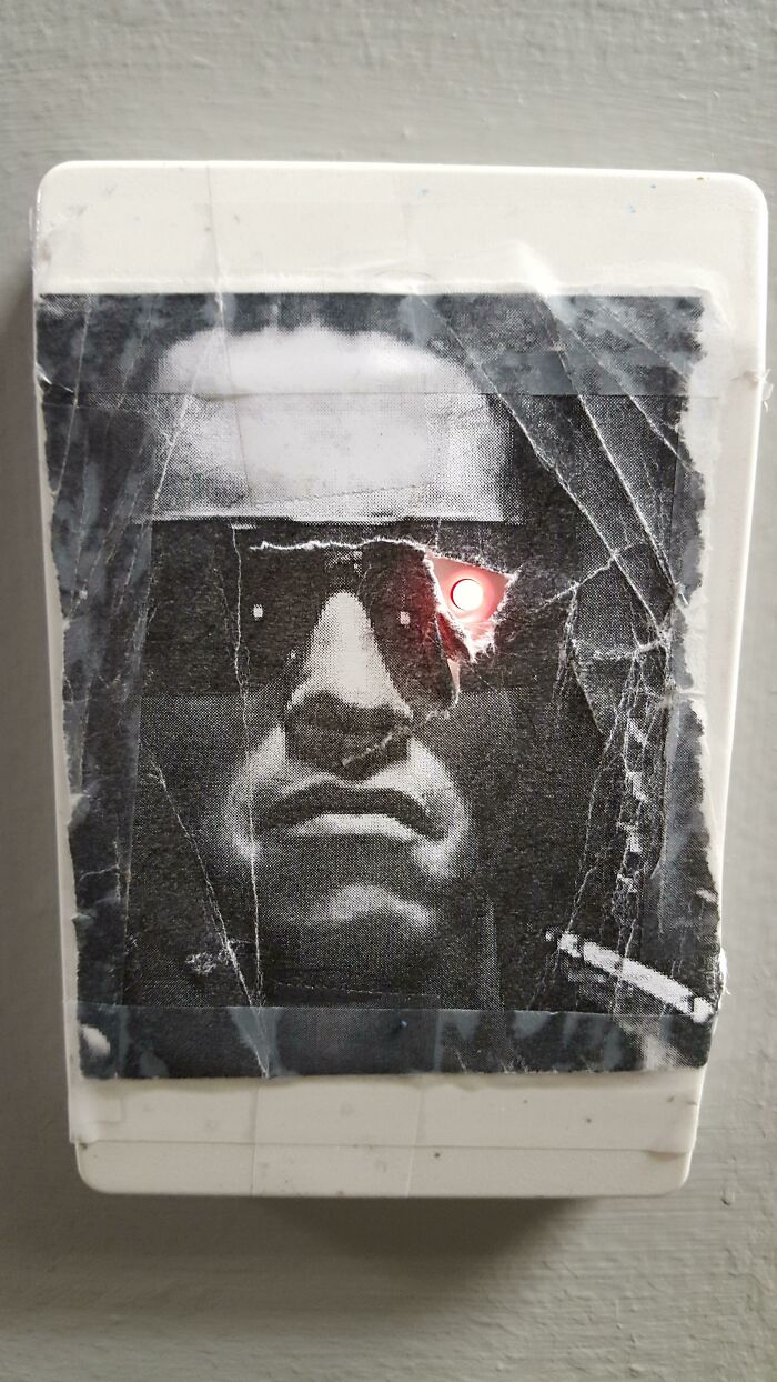 Someone Put A Terminator Picture Over Our Key Card Sensor At Work