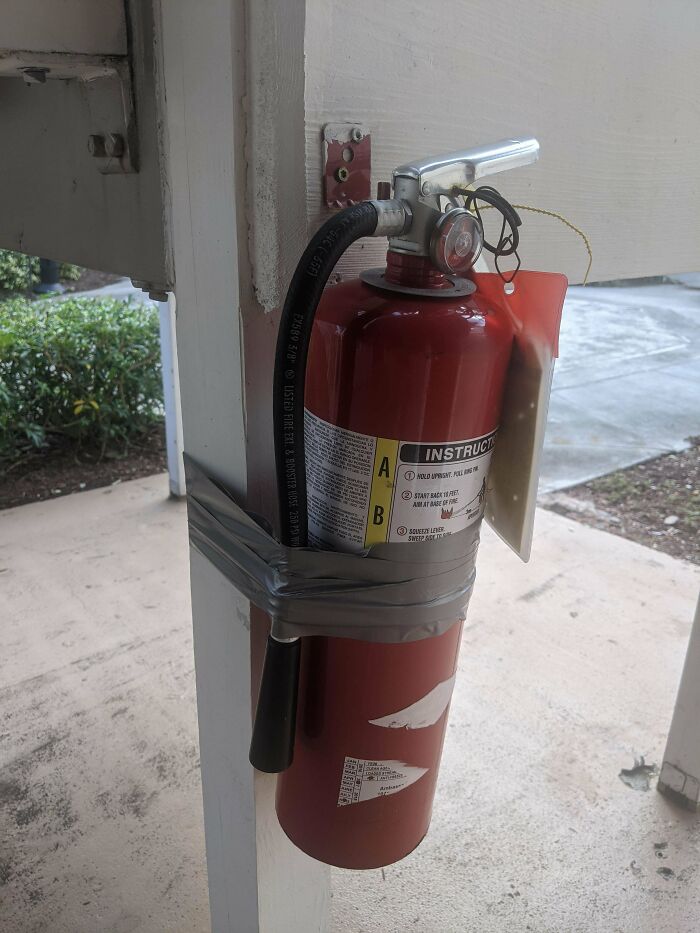 Quick Release Fire Extinguisher At My Hotel