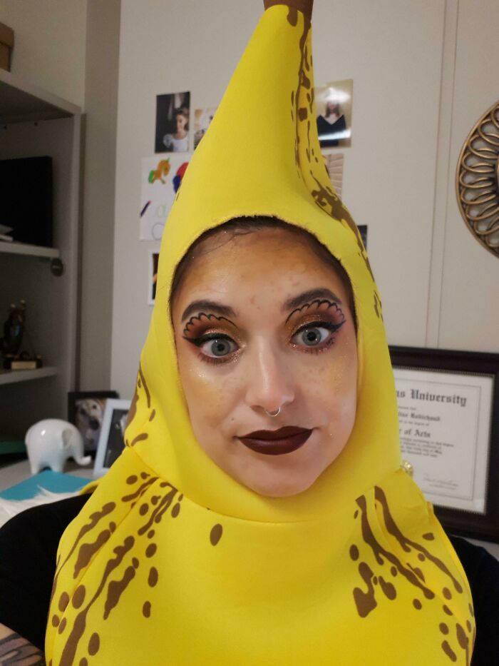 I'm The Only Person In My Entire Office Of 30 People Who Dressed Up Today And I'm In A Full Body Banana Suit