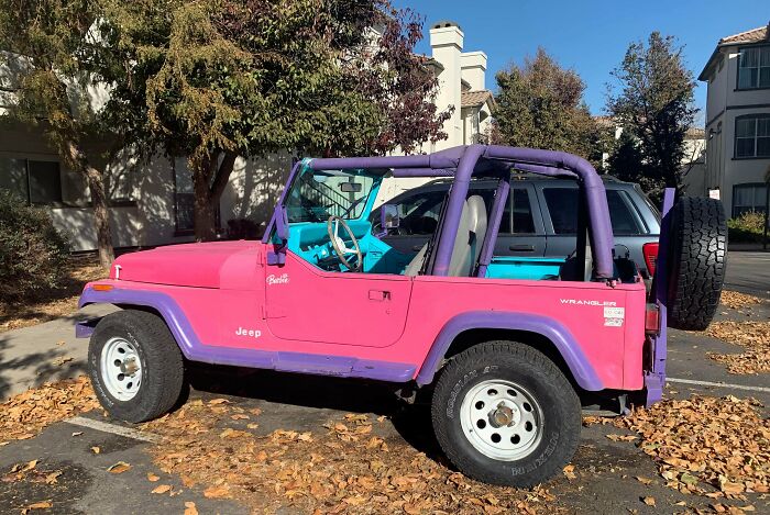 This Full Sized Barbie Jeep