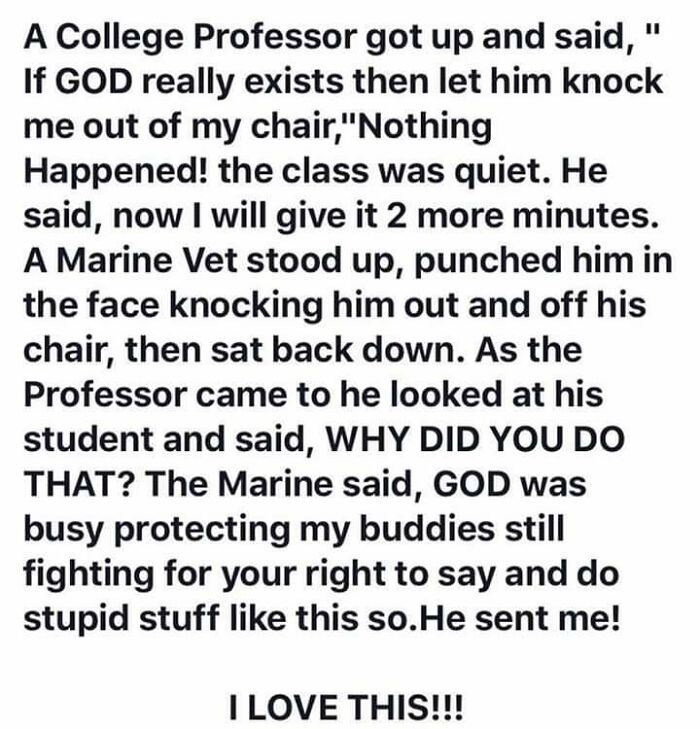 That Marine Showed Him!