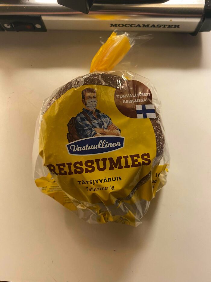 This Finnish Bread-Brand Put A Mask On Their Mascot