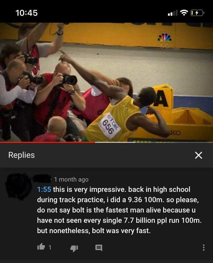 “I Beat Usian Bolt’s World Record In High School And Never Told Anyone”