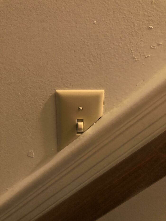 Can I Play? Light Switch On My Stair Moulding