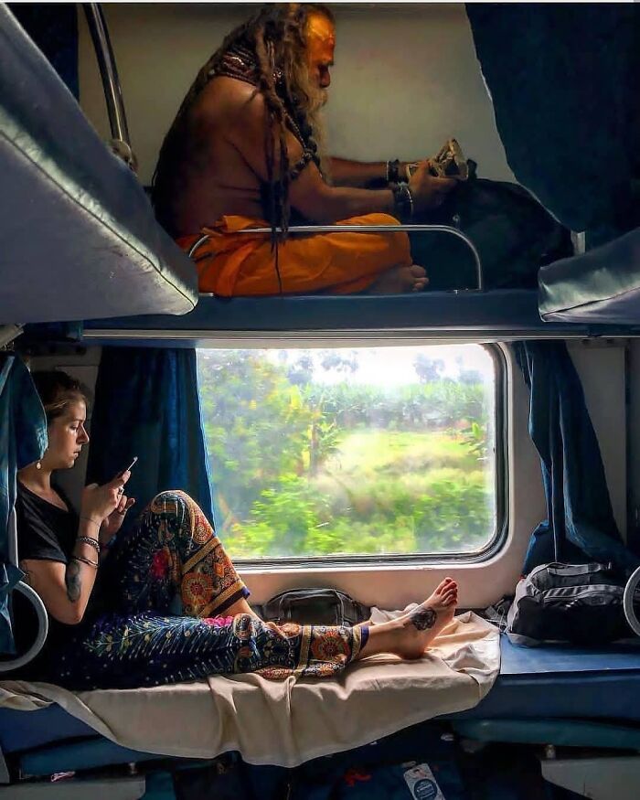 En el tren, India