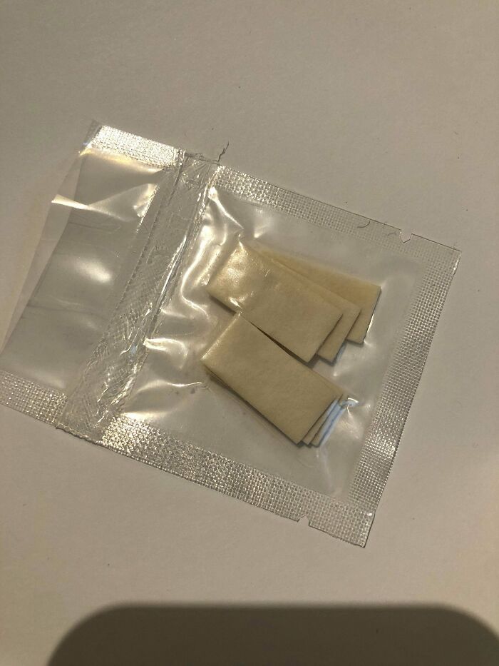 What Are These Fiberous Tabs In A Sealed Package?