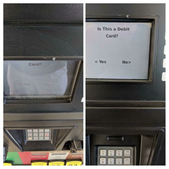 What I See On The Gas Pump Screen vs. What It Actually Reads.