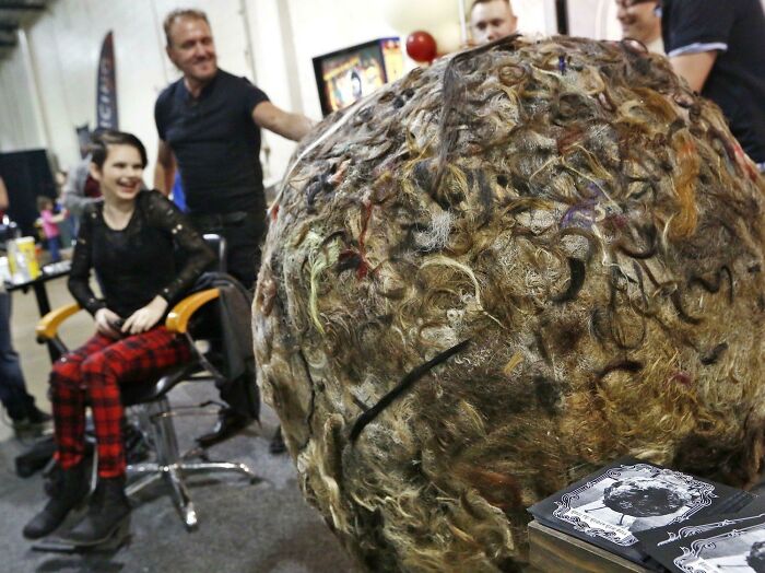 125 Pound Hairball Made By A Barber