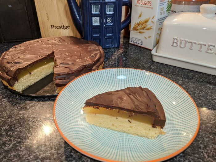 My Wife Keeps Calling Jaffa Cakes Biscuits. I Made A 20 Cm/8 Inch One To Prove They're Cakes