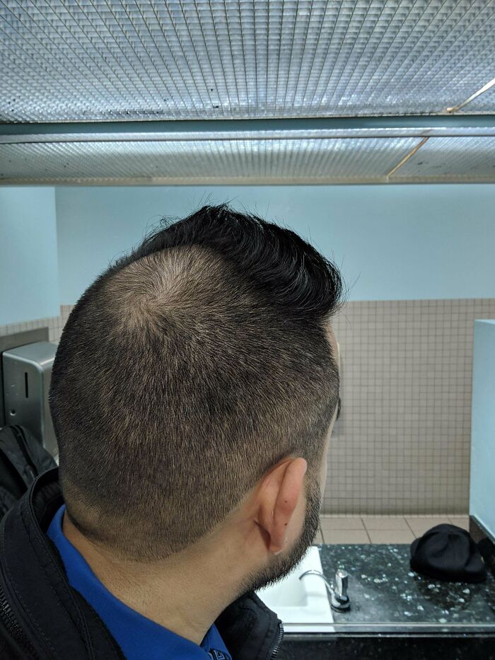I Asked For A High Fade, And To Even Out The Top. This Is What I Got...