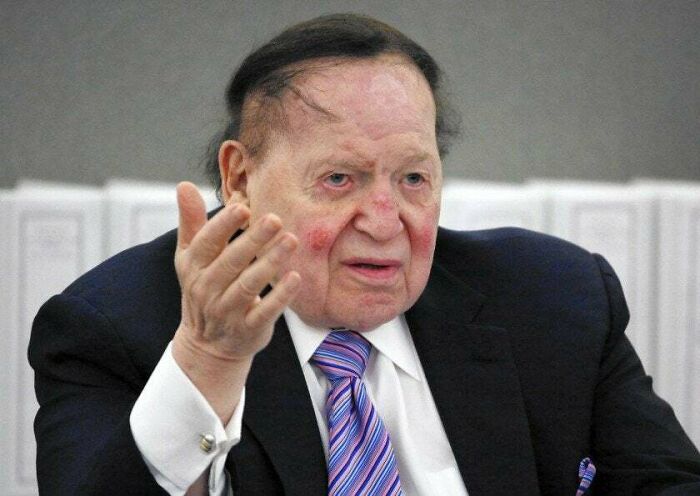 Sheldon Adelson, Worth 31.6 Billion Dollars, CEO Of The World's 8th Biggest Casino Company, Las Vegas Sands