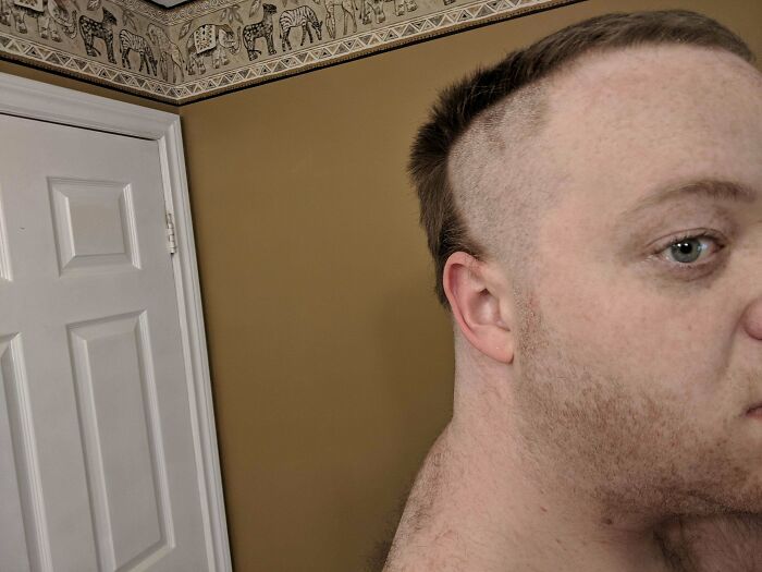 My Clipper Died About 30 Seconds Into Shaving My Head...
