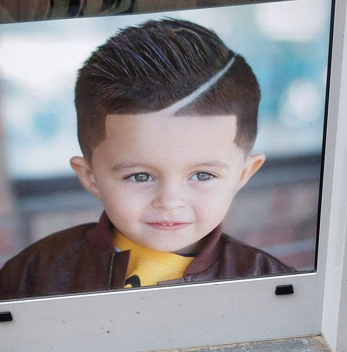 In The Window Of A Hairsalon
