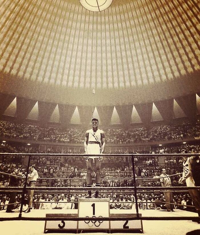 18 Year-Old Muhammad Ali Stands Alone At The 1960 Rome Olympics