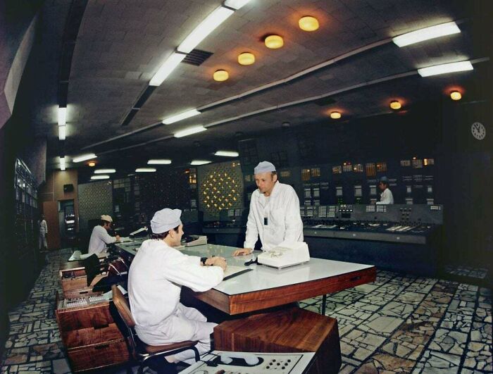 Unit Control Desk Of The Chernobyl Nuclear Power Plant, April 18, 1983