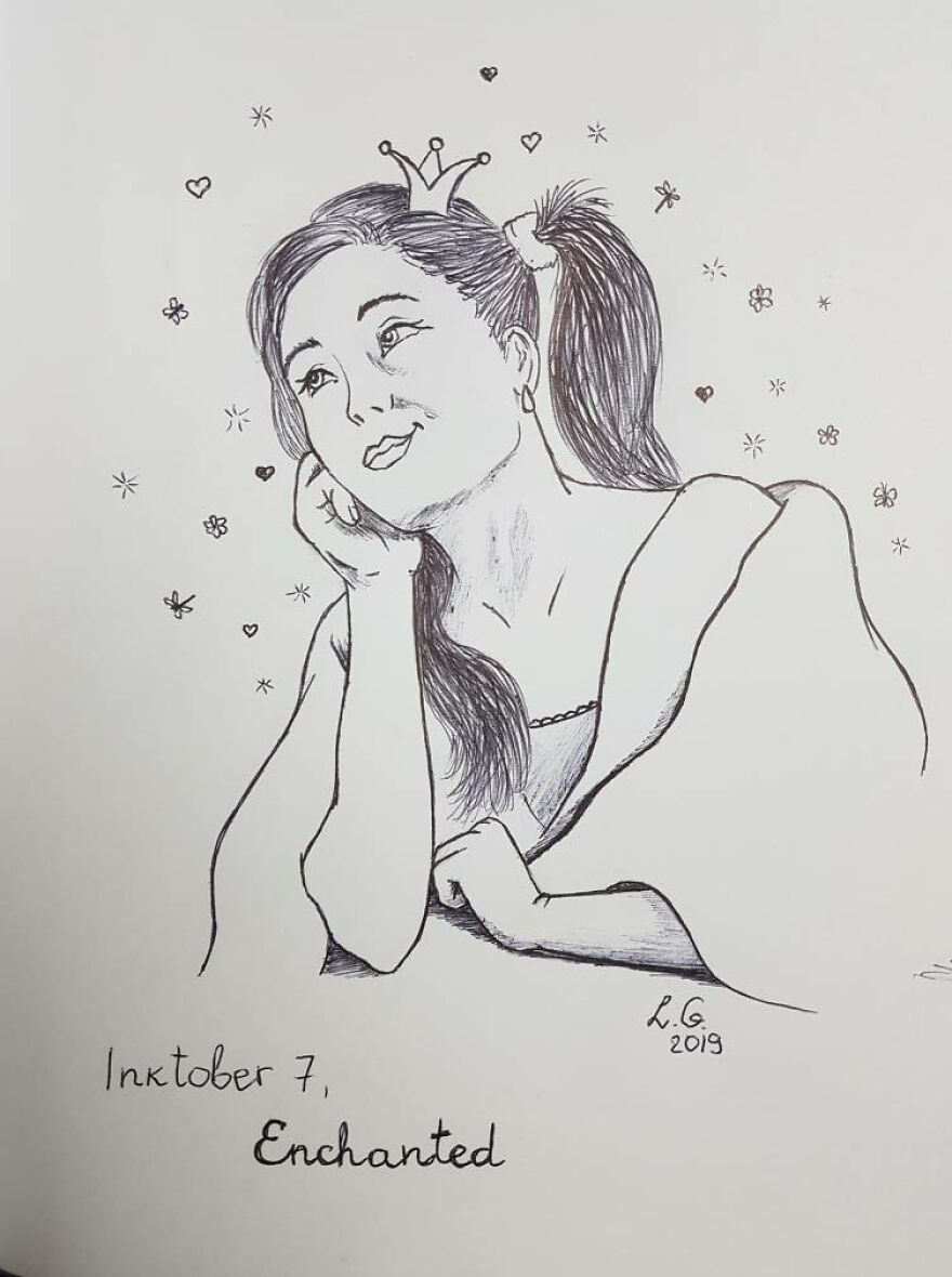 One And Half Of Inktober :)