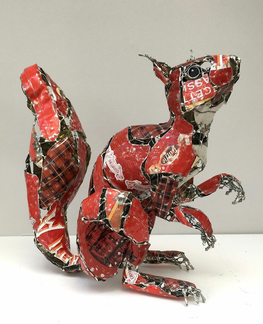 This Artist Repurposes Scrap Metal, Discarded Objects, And Textile Into  Lifelike Animal Sculptures (116 Pics) | Bored Panda